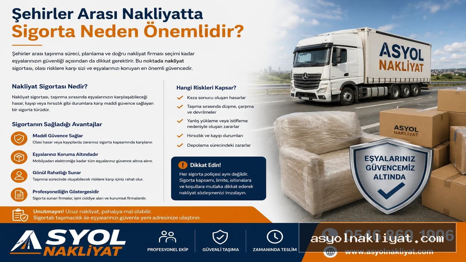 Şehirler Arası Nakliyatta Sigorta Neden Önemlidir?